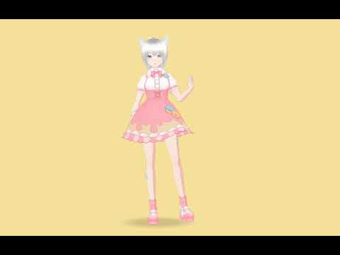 【VRM 3Dアバターモデル女性】neko シリーズ F80_8