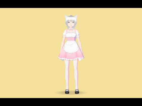 【VRM 3Dアバターモデル女性】neko シリーズ F80_5