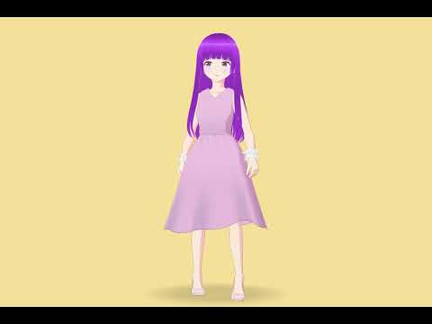 【VRM 3Dアバターモデル女性】F55_3