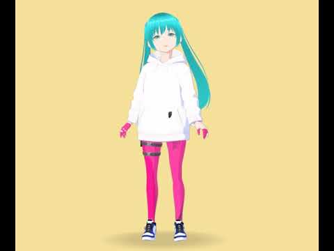 【VRM 3Dアバターモデル女性】F55_5